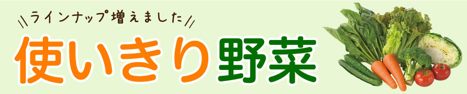 使いきり野菜