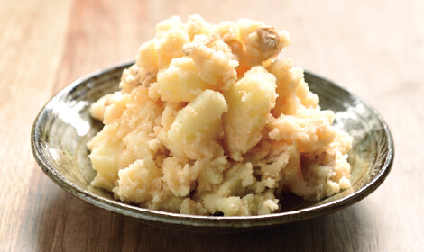 新じゃがのタラモサラダ