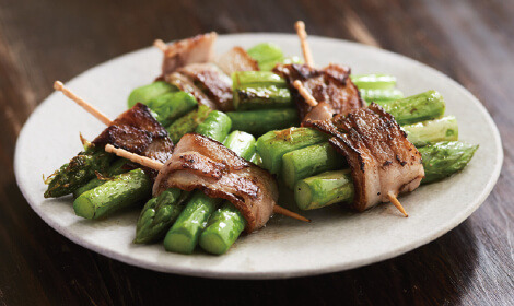 グリーンアスパラのベーコン巻き