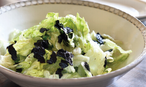 レタスの海苔塩ナムル