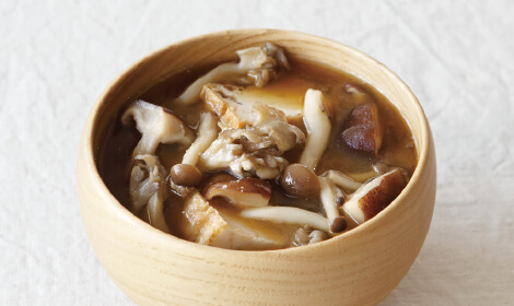 きのこたっぷり汁