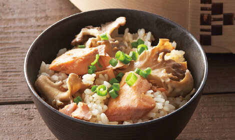 まいたけと混ぜごはん