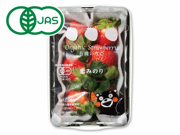 熊本の有機恋みのりいちご　150G