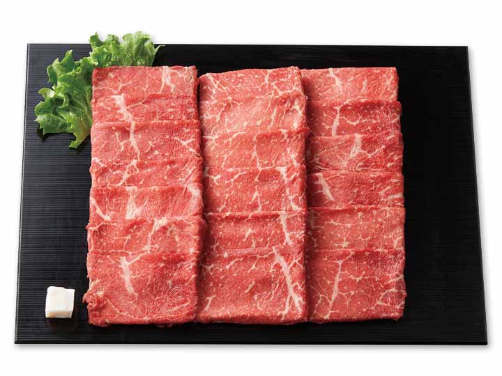 冷凍短角牛モモやわらかスライス焼しゃぶ用