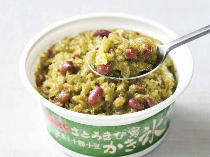 久保田の抹茶と北海道十勝産あずきのかき氷（カップ）3コ