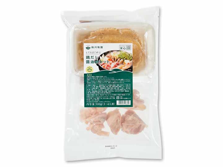 秋川牧園の鶏だし醤油鍋セット_2