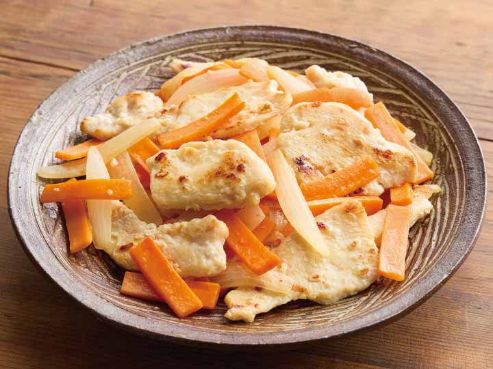 野菜をくわえて　やわらか国産若鶏の塩こうじ炒め用