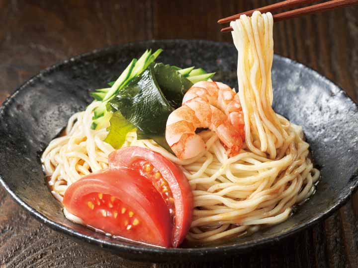 平飼たまご麺の冷やし中華（金ごまだれ）_2