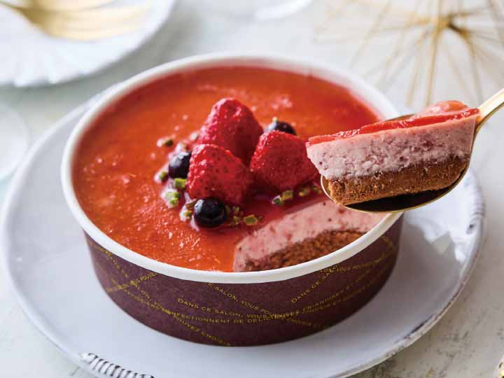 有機苺のなめらかムースケーキ_2