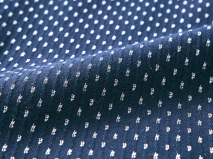 予約　【日本製】久留米織かっぽう着（白あられ）Ｍ−Ｌ_4