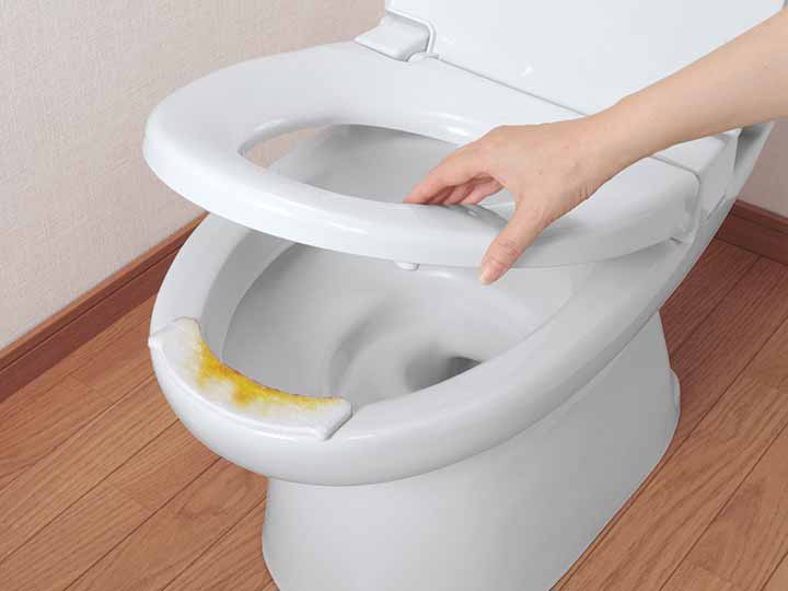 予約　おしっこ吸う〜パット（便器のすき間シート）　30コ入_3
