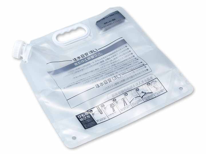 背負えるウォーターバッグ6Ｌ