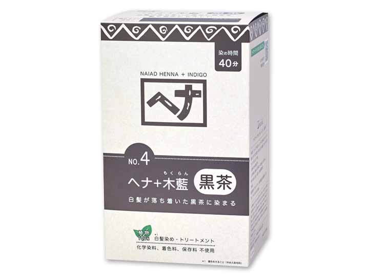 徳用ヘナ+木藍黒茶(白髪染め)