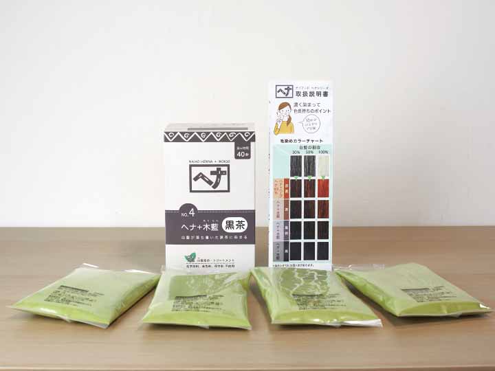 徳用ヘナ+木藍黒茶(白髪染め)_2