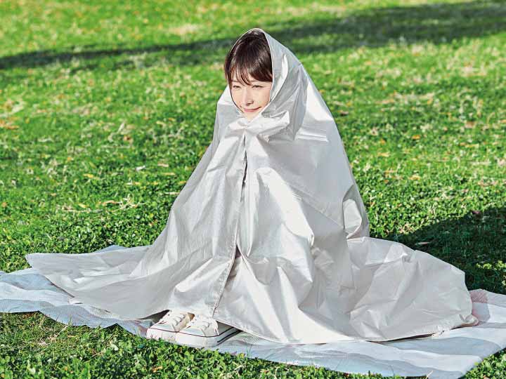 アルミシート　携帯ポーチ付