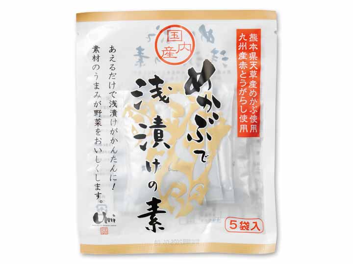 めかぶで浅漬けの素