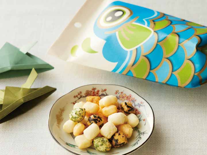 鯉のぼりあられ（青）