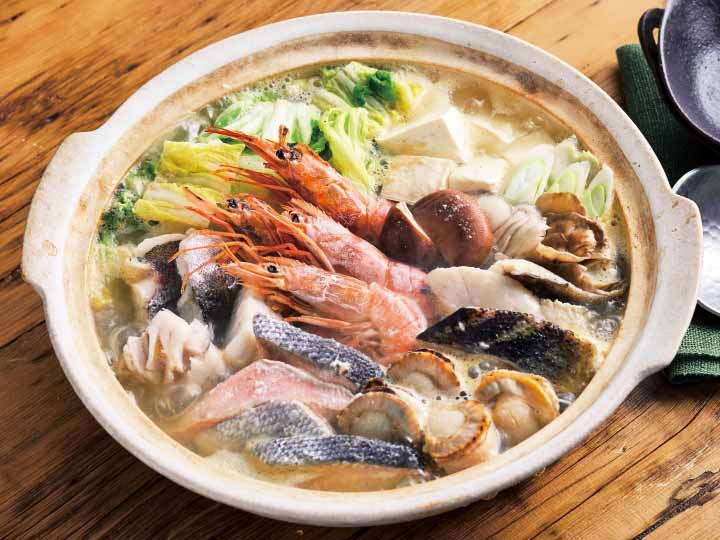 豪華海鮮5種　寄せ鍋セット（魚介だし付）