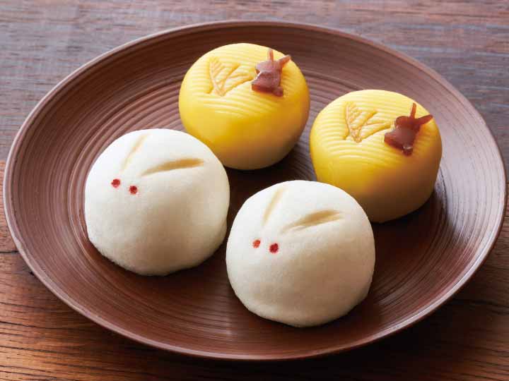 うさぎなめこ！おしくらまんじゅうセット お月見和菓子セット（うさぎ・お月見） | BBマルシェ by 大地を