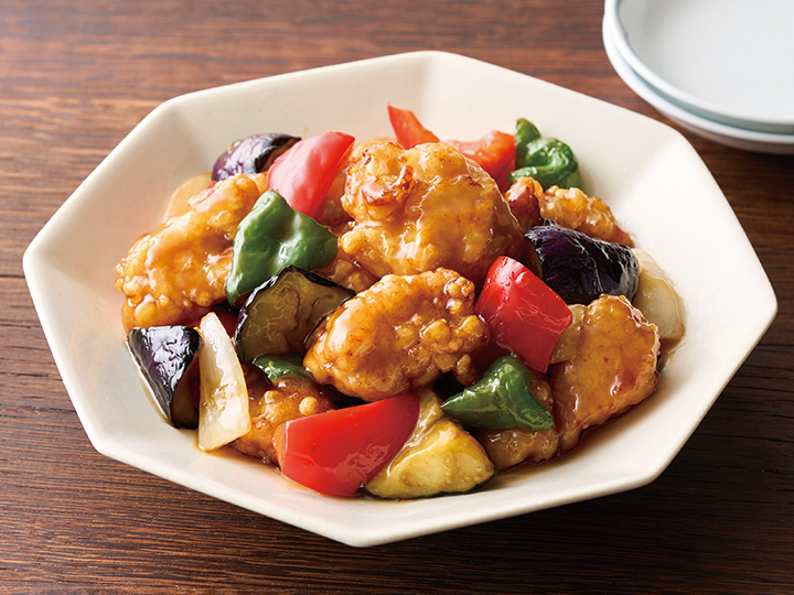ミニ白菜がおすすめ　野菜をくわえて　阿波すだち鶏唐揚げと野菜の甘酢あん_3