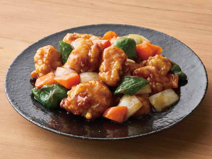 ミニ白菜がおすすめ　野菜をくわえて　阿波すだち鶏唐揚げと野菜の甘酢あん_4