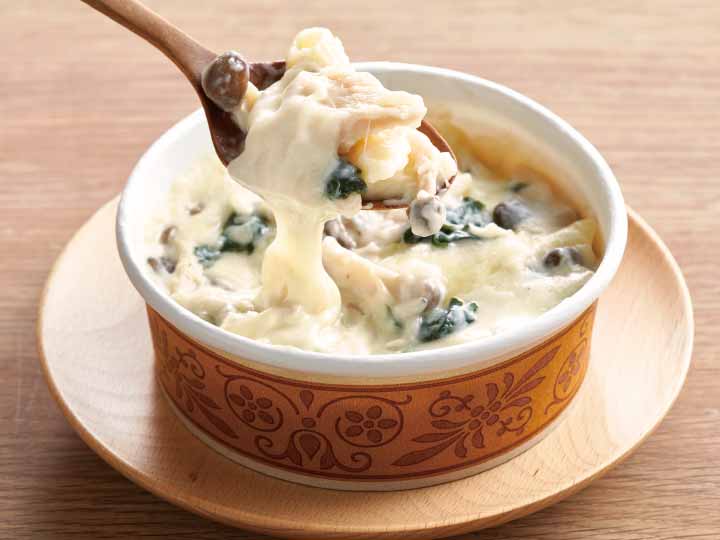 信州産きのことチキンのグラタン