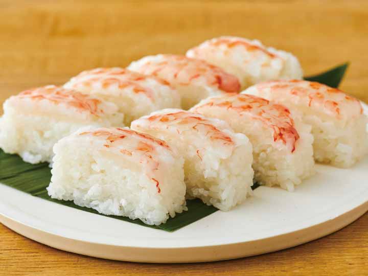鹿児島県産　薩摩甘えびの棒寿司