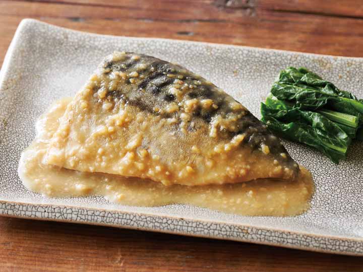 湯せんでしっとりさば味噌煮