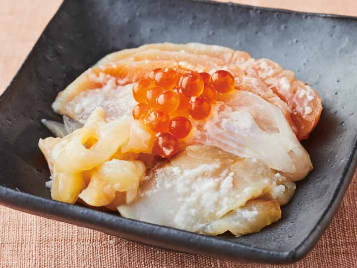 北海道の海の幸　海鮮五宝漬（塩麹味）