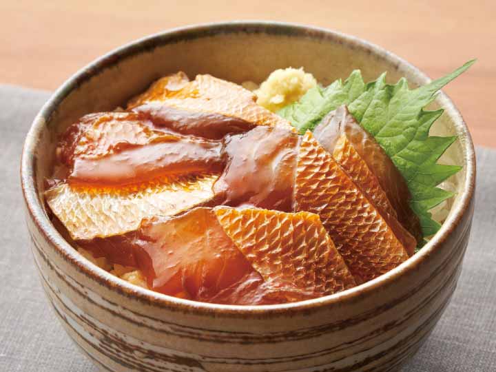 旬の漬け丼 新潟県産レンコ鯛の漬け丼