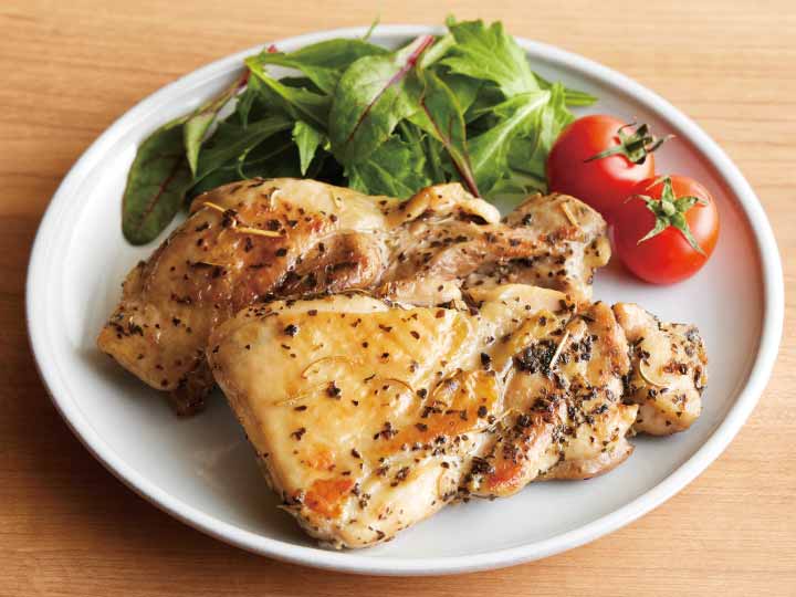 焼くだけ簡単　ハーブチキンステーキ