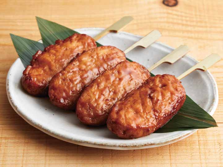 噛むほどジューシー　うまみこい鶏の軟骨入りつくね串