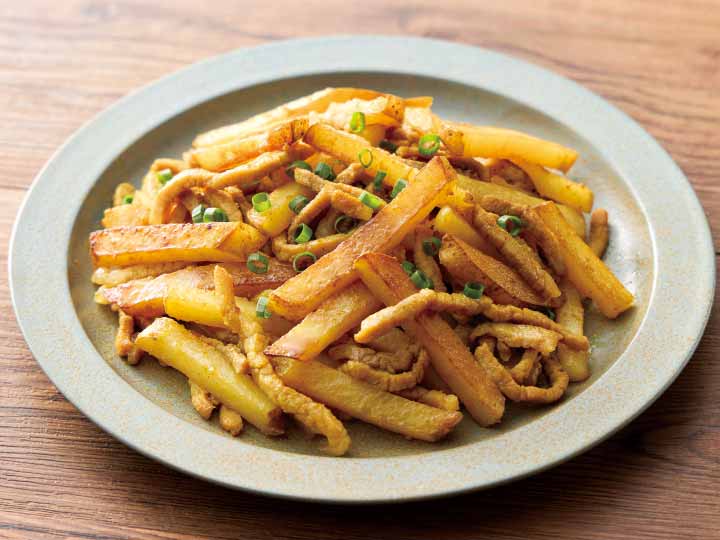 じゃがいもでも楽しめる　野菜を加えてカレー風味のチンジャオロースの素