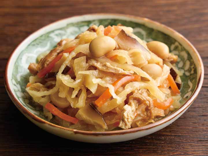 5種具材の切り干し大根の煮物