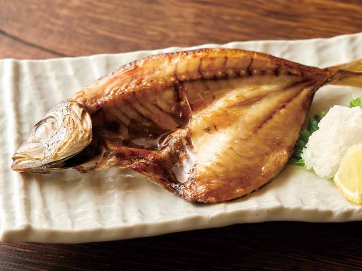 長崎県産　旬（とき）あじの干物・開き