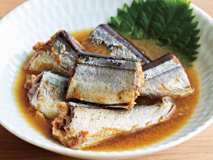 三陸沖でとれた骨まで食べられる浅炊きさんま