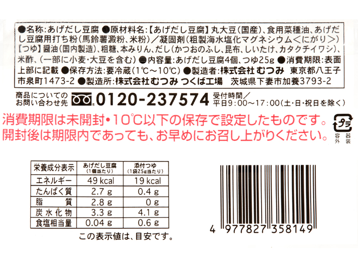 【ＢＢ半額！】国産大豆の揚げ出し豆腐（つゆ付き）_3
