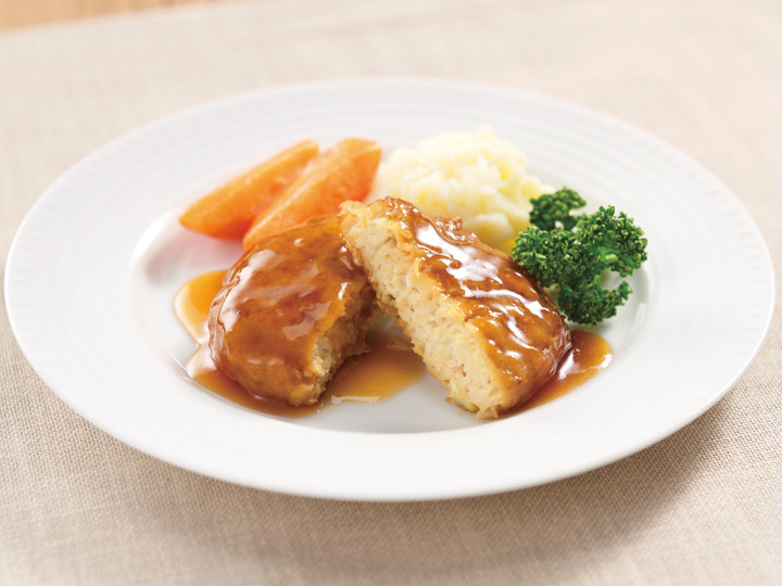 【ＢＢ半額！】ふわふわ豆腐煮込みハンバーグ_3