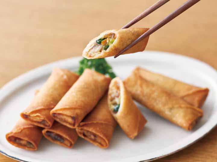 【ＢＢ半額！】フライパンで大地うまみこい豚と野菜のミニ五目春巻