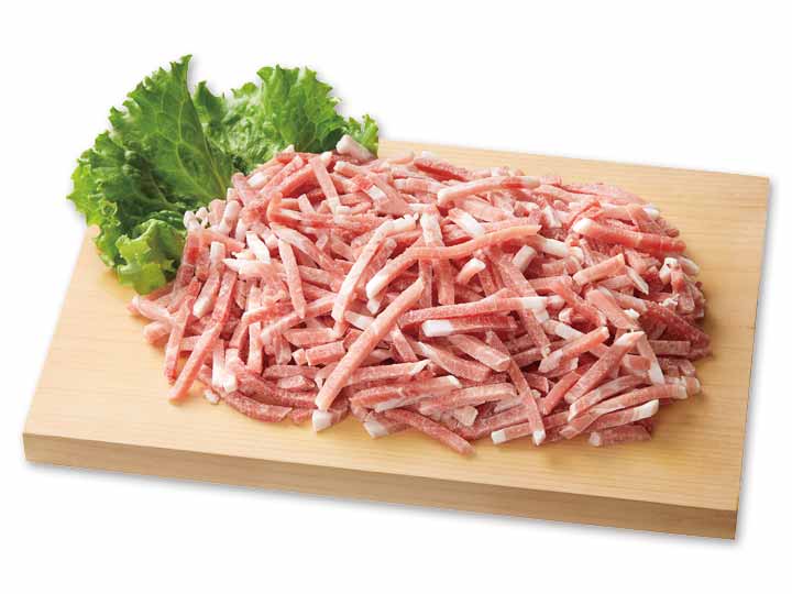 【ＢＢ半額！】徳用冷凍野菜炒めに！大地うまみこい豚カタ細切・バラ凍結