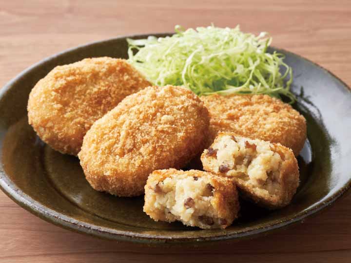 【ＢＢ半額！】あたためるだけ　国産合挽肉のサクサク衣のコロッケ