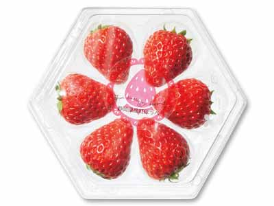 キラキラ真っ赤!純さんの紅ほっぺいちご 120G写真