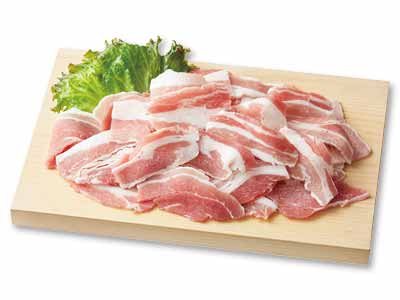 冷凍 大地うまみこい豚バラひとくちカット・バラ凍結(炒め物用)写真