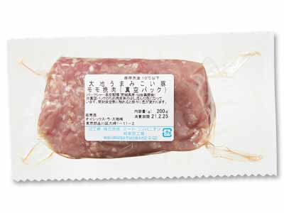 大地うまみこい豚モモ挽肉(真空パック)写真