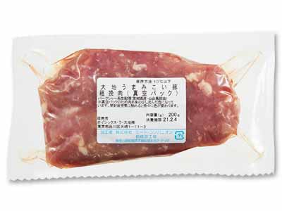 大地うまみこい豚粗挽肉(真空パック)写真