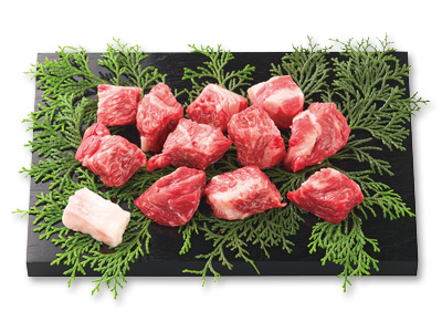 短角牛カタロースサイコロステーキ用写真