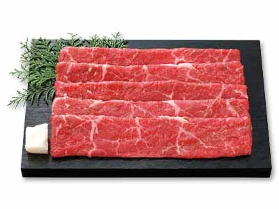 短角牛モモスライス写真