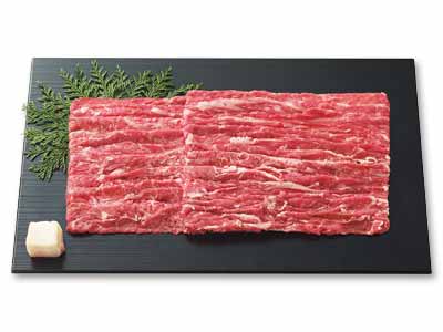 徳用短角牛牛丼用うす切り写真