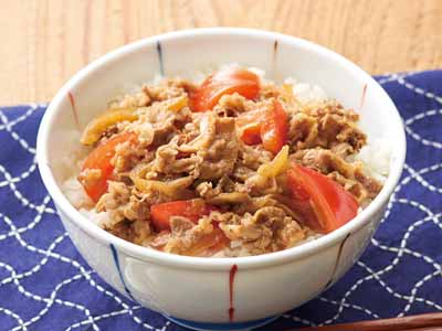 徳用 大地を守る会の短角牛丼写真