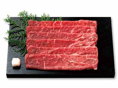 お試し短角牛モモうす切り写真